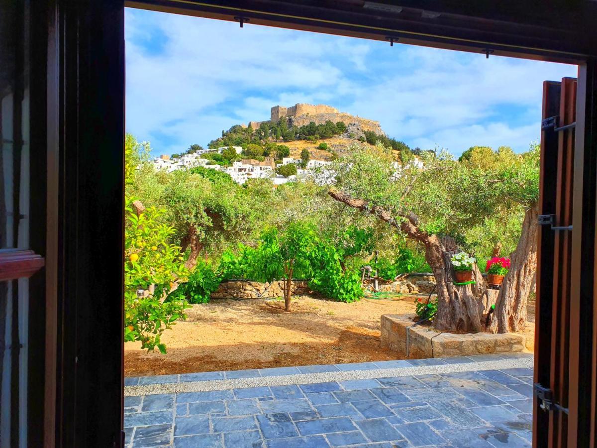 Galini View Apartments Lindos Bagian luar foto