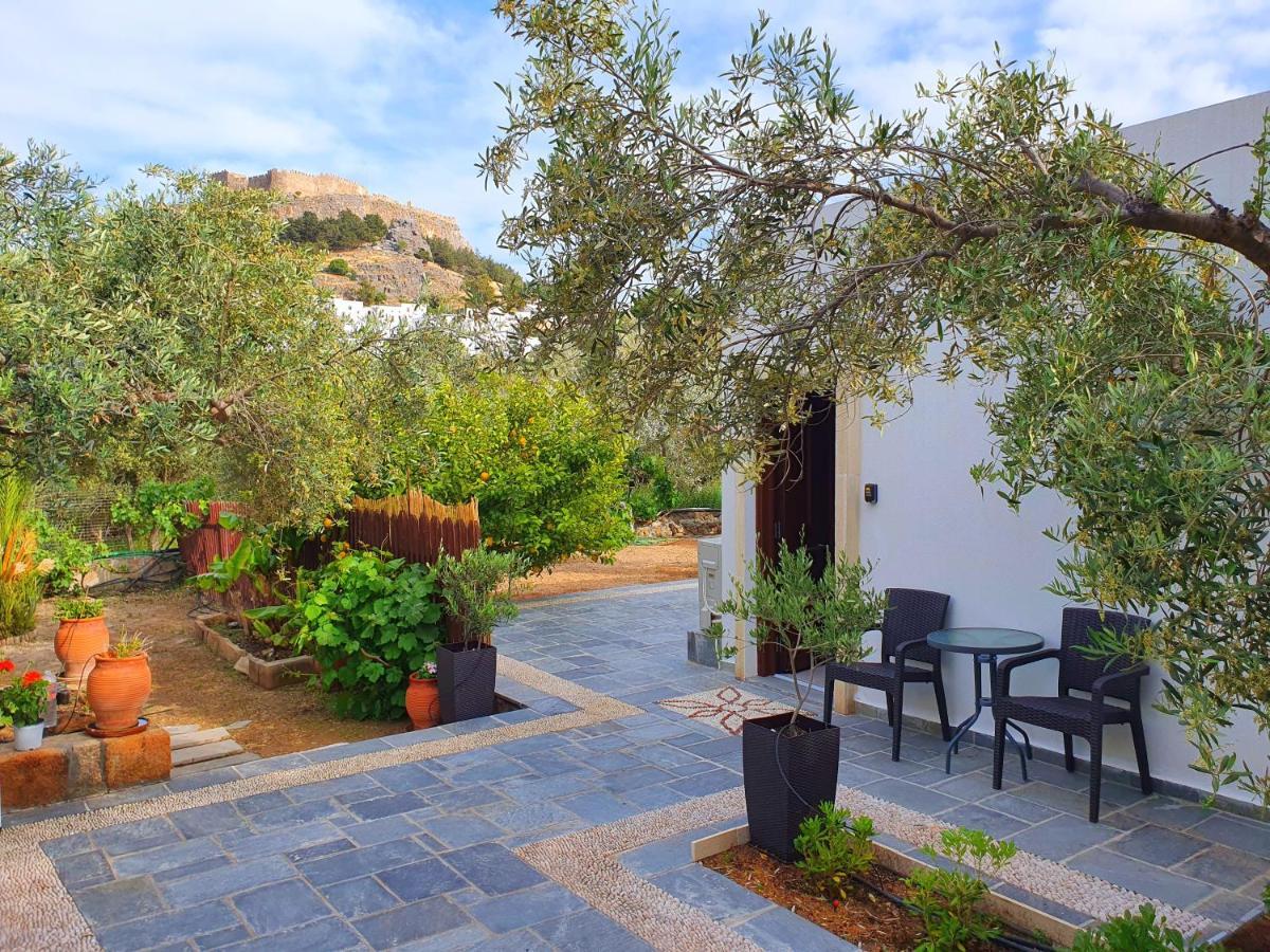 Galini View Apartments Lindos Bagian luar foto