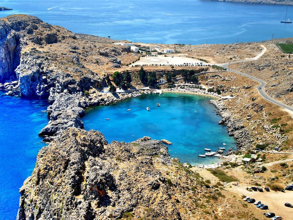 Galini View Apartments Lindos Bagian luar foto