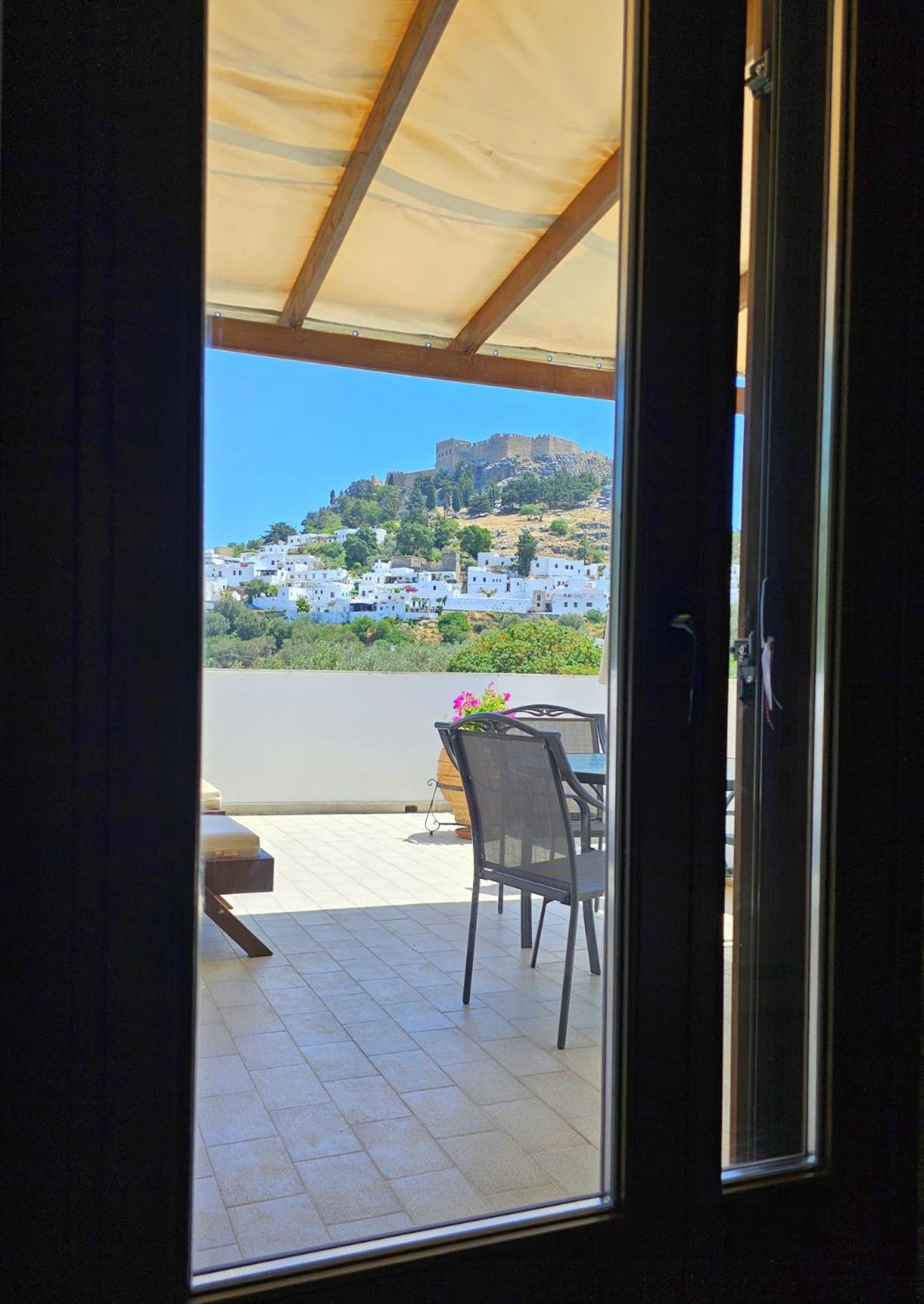 Galini View Apartments Lindos Bagian luar foto