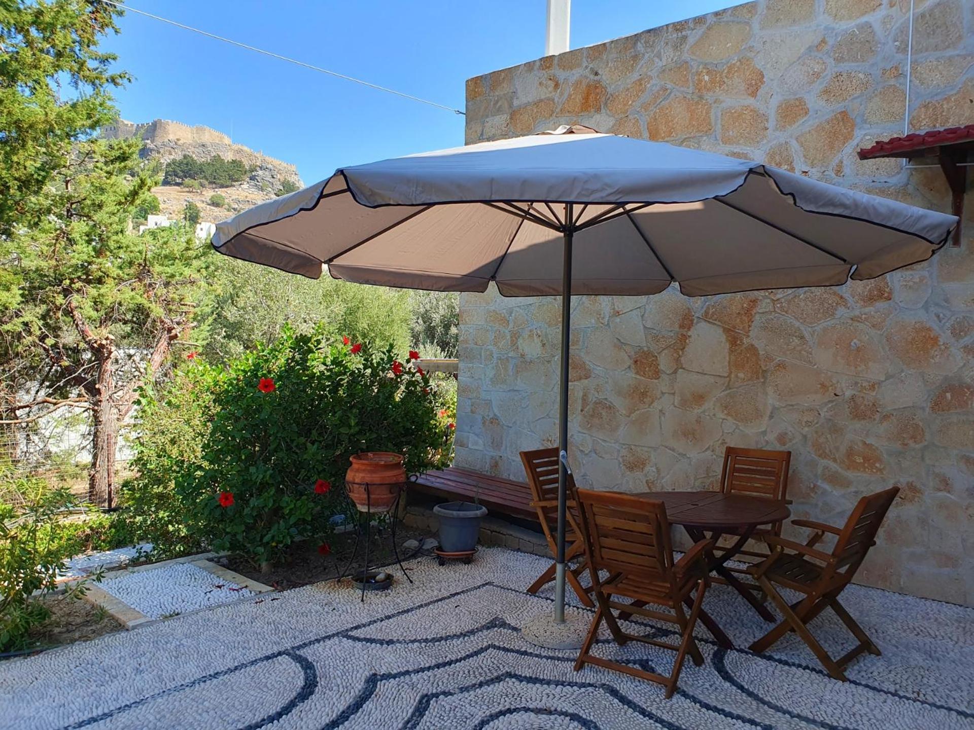 Galini View Apartments Lindos Bagian luar foto