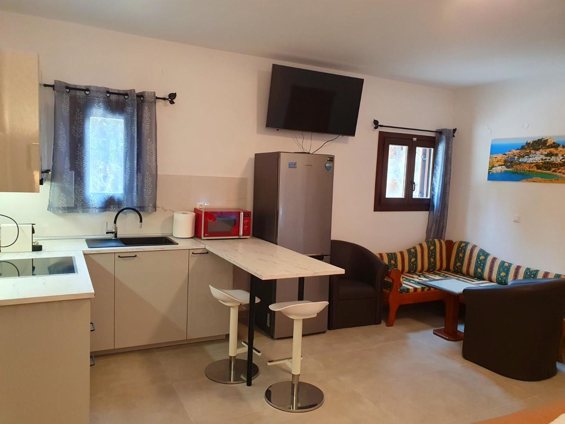 Galini View Apartments Lindos Bagian luar foto